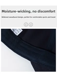 Detail of widened sweatband and breathable cotton texture inside the baseball cap