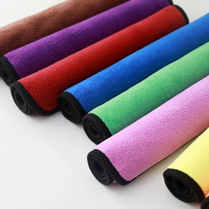 Thick microfiber car wash towels in multiple colors with high absorbent coral fleece