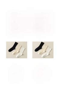 Vue détaillée des textures à côtes verticales et des motifs de tricot sur chaussettes en coton