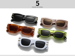 Collection détaillée de lunettes de soleil œil-de-chat rétro en cinq couleurs
