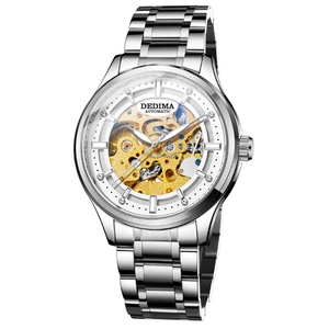 Montre Mécanique Automatique Pour Hommes Squelette Tourbillon Lumineux Résistant À L'eau Business Luxe Mode