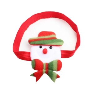 Weihnachtliches Baby-Stirnband mit Schneemann und rotem Gummiband für festliche Anlässe
