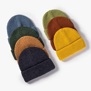 Thick ribbed knit beanies in multiple colors for winter warmth and outdoor style