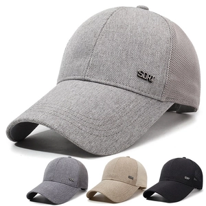 Mesh Baseball Cap Breathable Sun Hat Long Brim Outdoor Sports Fishing Adjustable Casual Trucker For Men Women