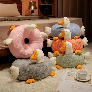 Cute animal shaped donut plush cushions for floor and chairs in multiple colors