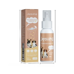 30ml pet potty training spray dimensions showing 10.7cm bottle and 11cm retail packaging