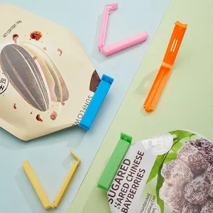 Set bunter Verschlussclips aus Kunststoff in fünf Farben für die Frische von Beuteln