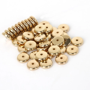 Cuentas Espaciadoras de Disco Redondo Plano de Resina Plástica Para Hacer Joyas de Bricolaje Pulsera Collar Materiales de Artesanía