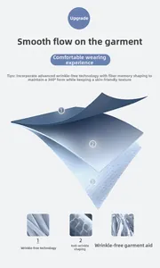 Detail of multi-layer high-tech fabric structure with non-iron and fiber memory finish