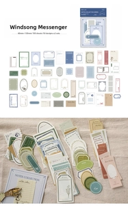 Macro detail of vintage Morandi-colored paper ephemera for journaling and scrapbooking