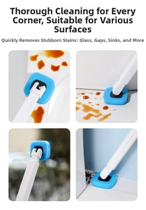 Versatile mini sponge mop cleaning various surfaces like tiles, glass and corners