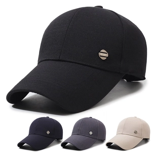 Unisex Sport Baseball Cap With Adjustable Metal Buckle Curved Brim Sun Protection Outdoor Casual Sun Hat For Men Women