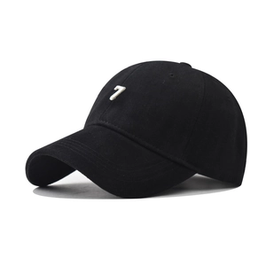 Cotton Canvas Baseball Cap With Digit Embroidery Adjustable Breathable Sun Hat Casual Retro Style For Men Women