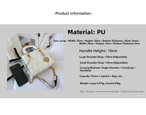 Macro detail of white quilted patent leather handbag with heart charm and chain strap