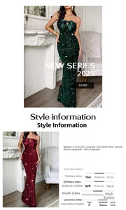 Detail of the oversized bow design on an elegant sequin evening gown strapless bodice