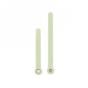 Minimalist light green fluorescent watch hands set including hour and minute hands