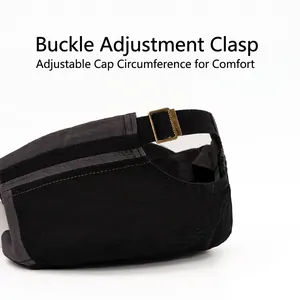 Adjustable metal buckle on military flat top cap for custom head circumference fit