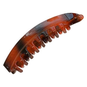 French vintage amber tortoiseshell hair claw clip for elegant women hairstyles