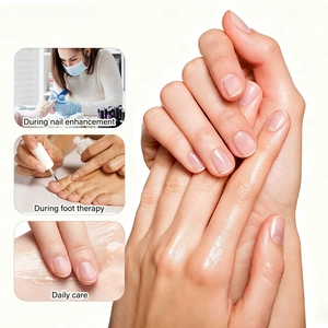 Dettaglio macro di cuticole e unghie per cura quotidiana e terapia professionale