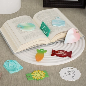 Plaques de nom en résine DIY pour gobelets 40oz aux dégradés de macarons variés