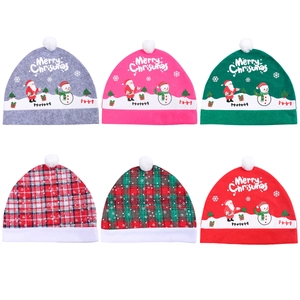 Christmas car headrest covers in red, gray, and plaid patterns with festive cartoons