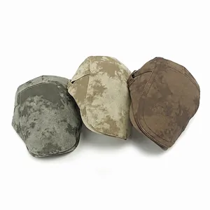 Berretto retrò camouflage tie-dye con fodera calda per uomo in tre colori classici