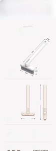 Detail view of the ergonomic handle and PBT bristles on this multifunctional gap cleaning brush