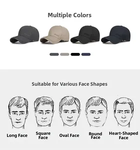 Broderie détaillée sur casquettes de style business avec quatre couleurs et guide de coupe