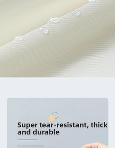 Detail of waterproof EVA fabric with hydrophobic droplets and anti-tear grid texture