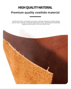 Detailed macro view of dark brown genuine cowhide leather texture for men's bracelets