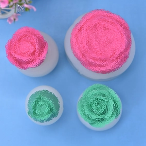 Rose flower bud silicone mold set for handmade soaps candles and resin crafts