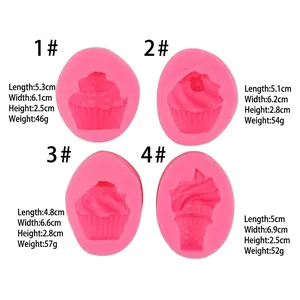Moules en silicone rose pour glaces et cupcakes, idéal pour bougies et pâtisserie