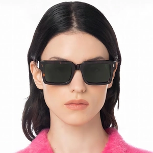 Retro Square Sunglasses UV400 Protection Rectangular PC Frame Fashion Trendy Eyewear For Outdoor Men And Women