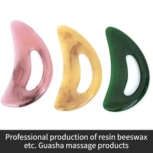 Resin Gua Sha Massage Tool Scraping Board For Face Body Neck Relaxation Ergonomic Meridian Massager Handheld Beauty Accessory