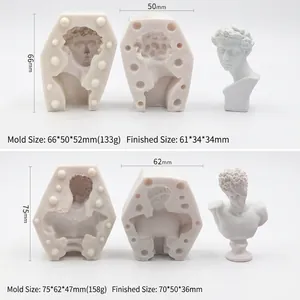 Silikonform für Venus David und Hermes Porträtkerzen und Gips-DIY-Skulpturen