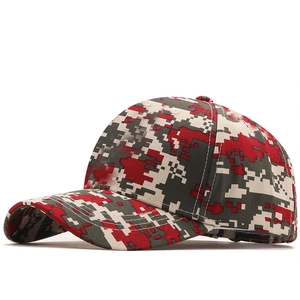 Digital Camouflage Baseball Cap Cotton Adjustable Outdoor Sports Military Jungle Style Peaked Hat For Men Women
