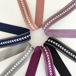 Adjustable colorful nylon bag straps with arrow pattern for shoulder bags replacement