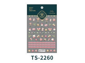 Stickers à ongles 3D en relief avec motifs de fleurs roses et petits canards
