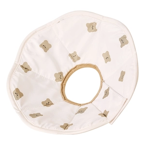 Collar protector isabelino para mascotas con estampado de osos para gatos y perros mini