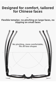 Detail view of flexible temples on retro round glasses frame showing wide elastic range