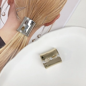 Elegant Metal Artificial Pearl Hair Hook U-Shaped Ponytail Clip Alloy Hairpin Vintage High End Headwear Accessories For Women