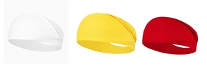 Cintas elásticas sin costuras en blanco, amarillo y rojo para deporte y fitness