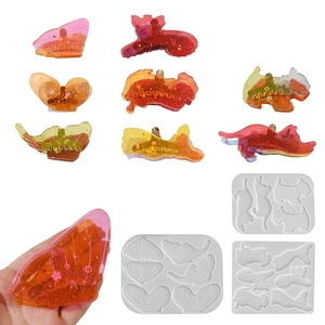 Moule En Silicone Résine DIY Papillon Chat Chien Forme Animale Pour Pince À Cheveux Bijoux Artisanat