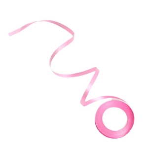 Nastro di raso rosa 10m per palloncini e confezioni regalo eleganti su sfondo bianco