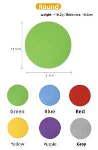 Specifiche dimensionali per apribarattoli rotondi in gomma in sei colori