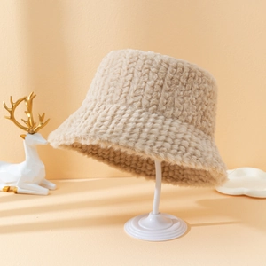 Plüsch Fischerhut Kunstpelz Warm Winter Winddicht Outdoor Lässig Einfarbig Flauschige Anglerhut Für Damen