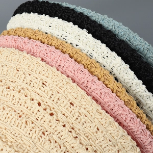 Breathable bucket hat for women in various colors with fine woven mesh texture