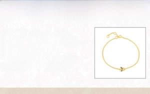 Detailed specs of S925 silver bracelet with blue cubic zirconia marquise leaf charms