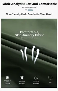 Detail of breathable dark green twill fabric with anti-wrinkle and soft texture features