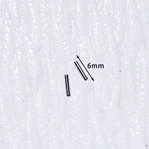 Stainless steel 0.8mm to 1.2mm converter pins for DIY ear piercing studs, 6mm length